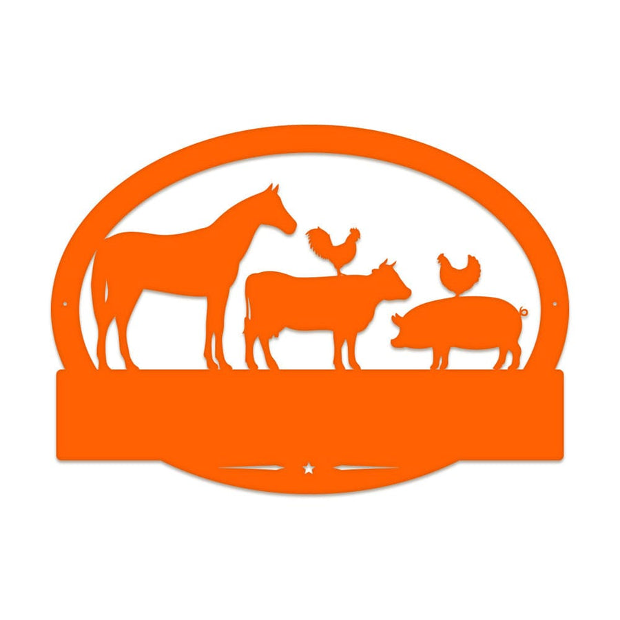 Farm Animals Monogram with