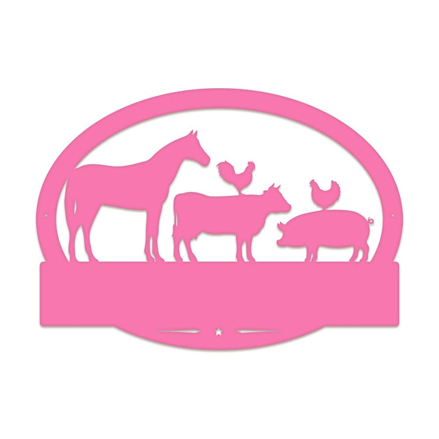 Farm Animals Monogram with