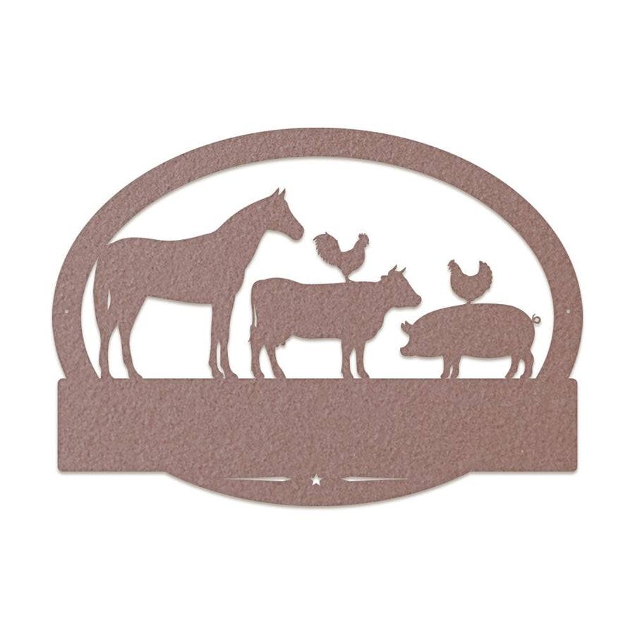 Farm Animals Monogram with