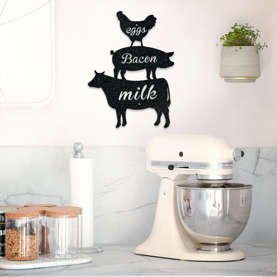 Farm Breakfast - Metal Sign
