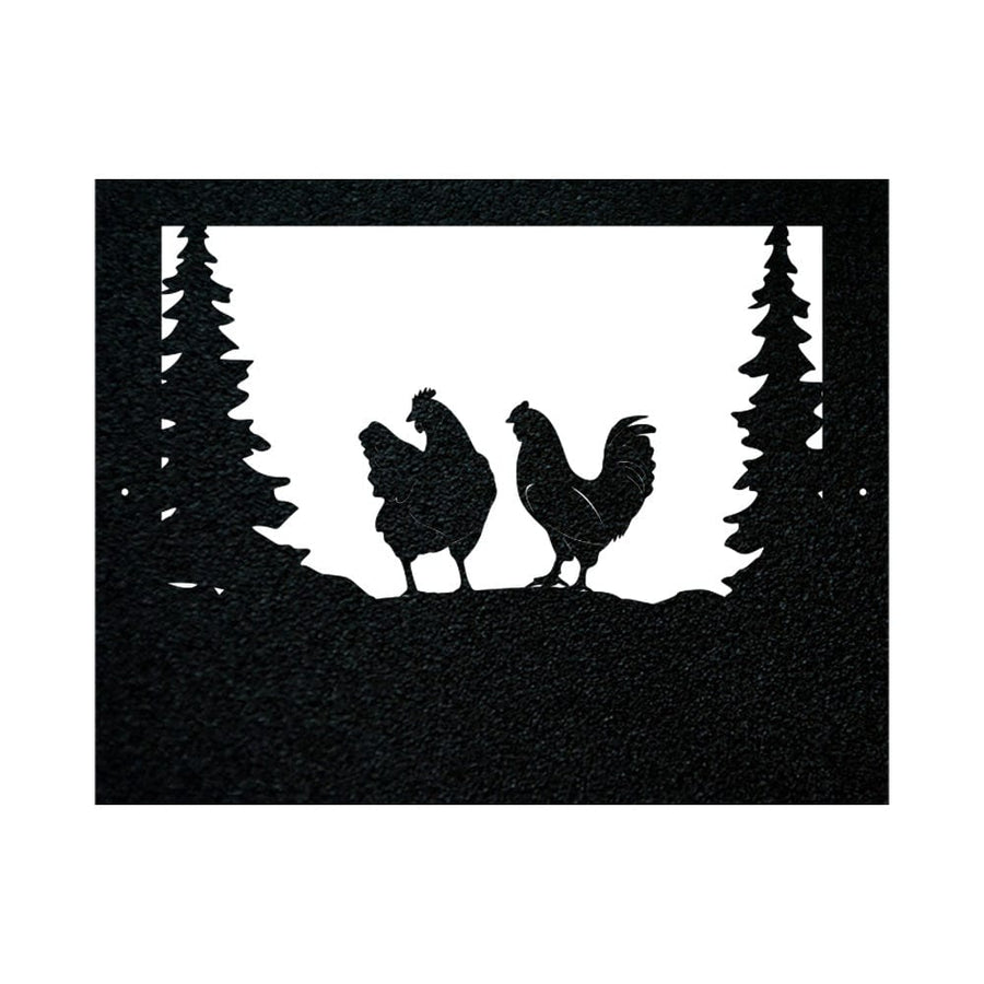 Farm Chicken Sign - Personalized Metal Wall Art | Rustic Outdoor Decor