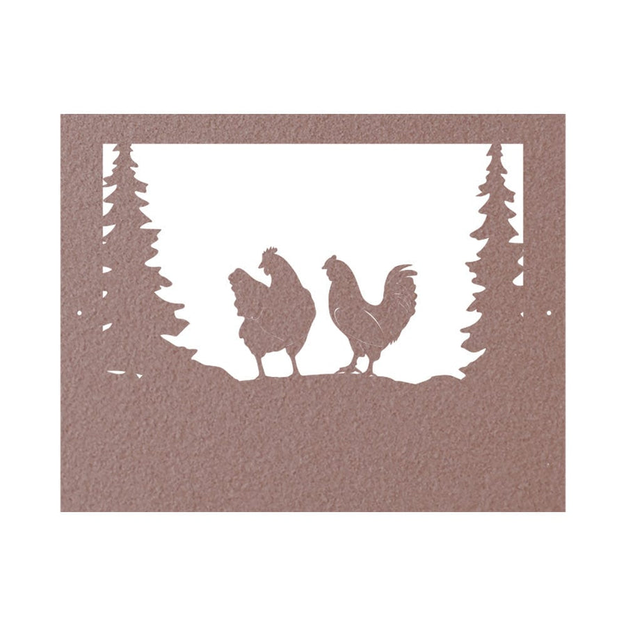 Farm Chicken Sign - Personalized Metal Wall Art | Rustic Outdoor Decor