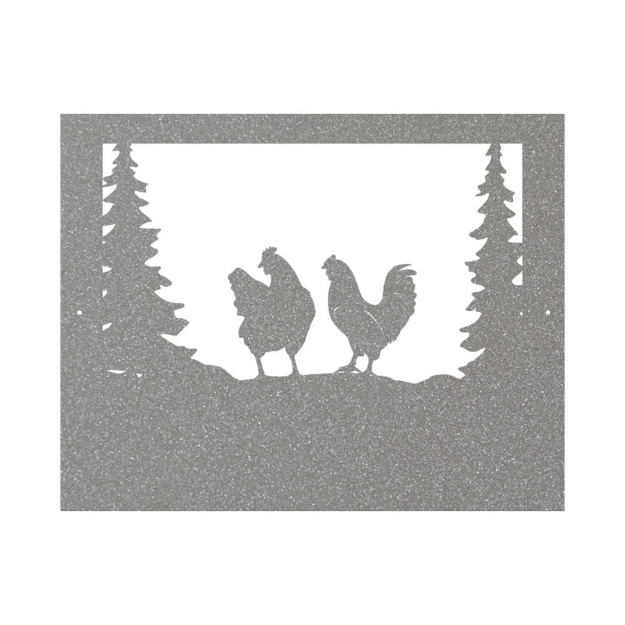 Farm Chicken Sign - Personalized Metal Wall Art | Rustic Outdoor Decor