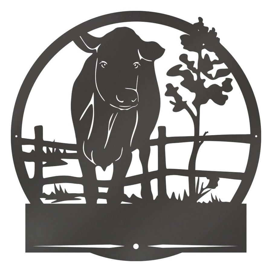Farm Cow Fence Monogram