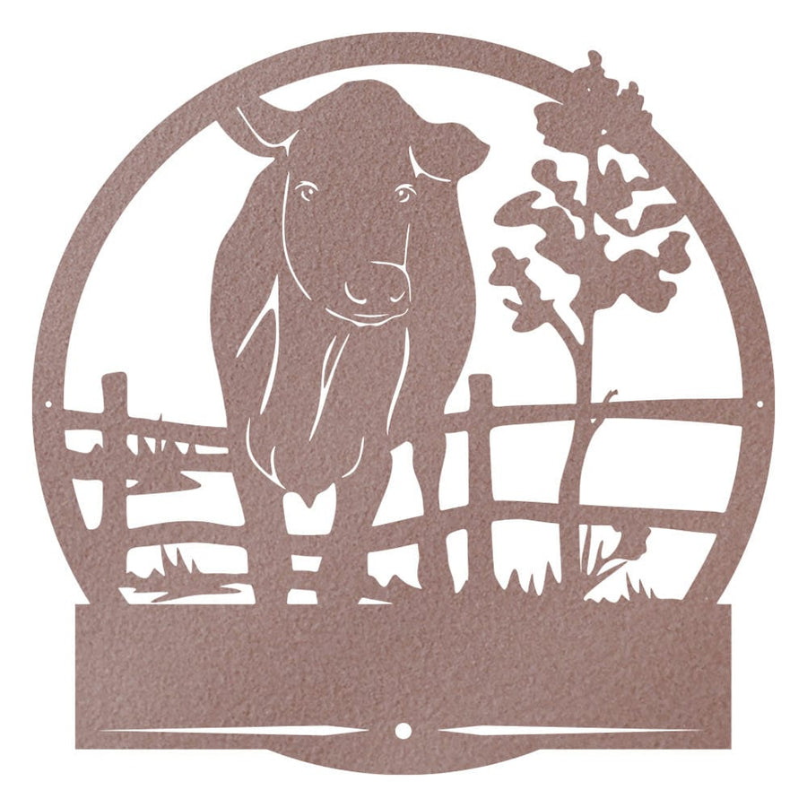 Farm Cow Fence Monogram