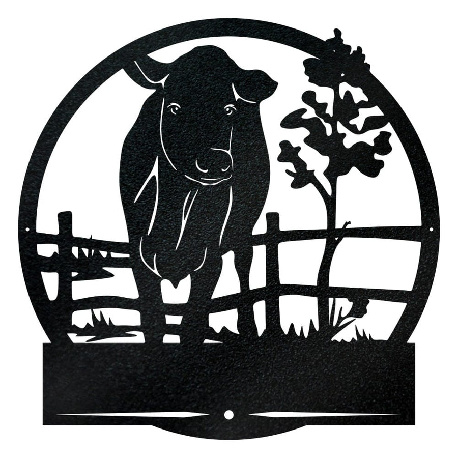 Farm Cow Fence Monogram