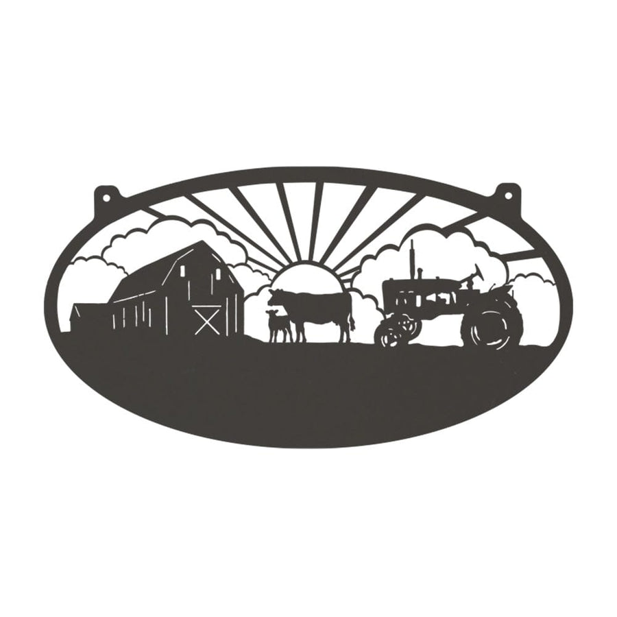 Farm Cows Oval Monogram