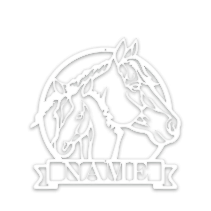 Farm Horse and Pony Personalized Metal Sign