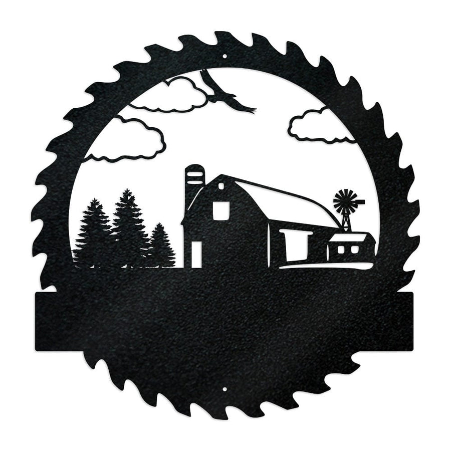 Farm Sawblade Monogram with