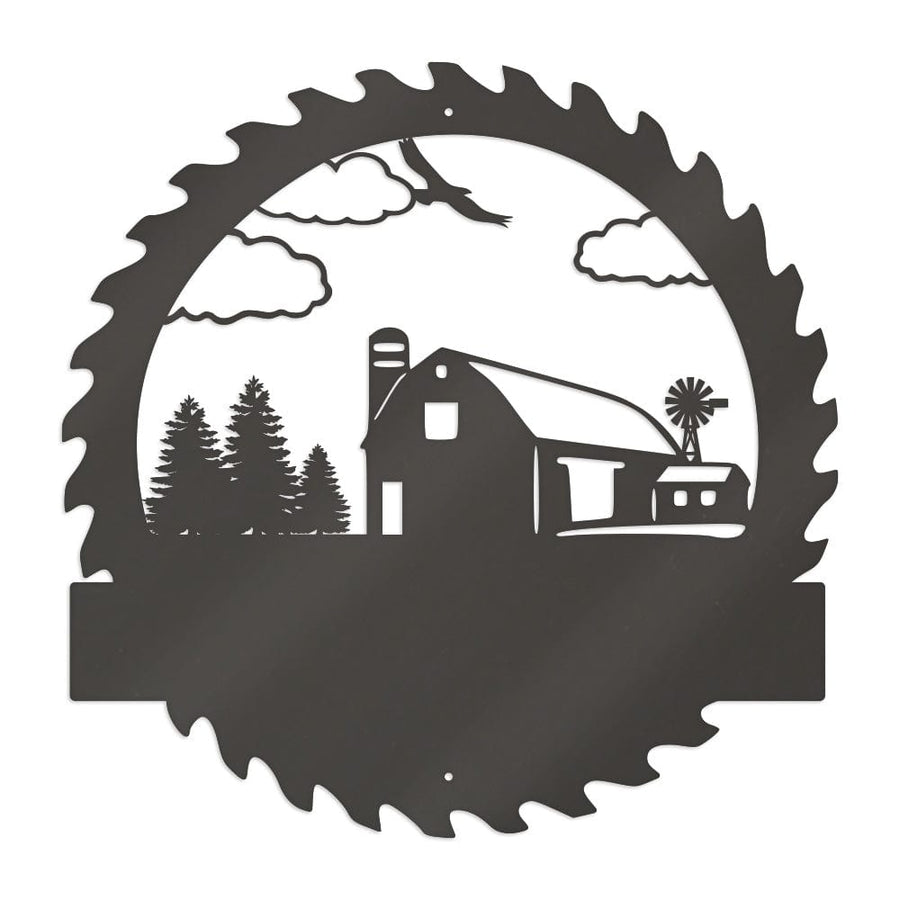 Farm Sawblade Monogram with
