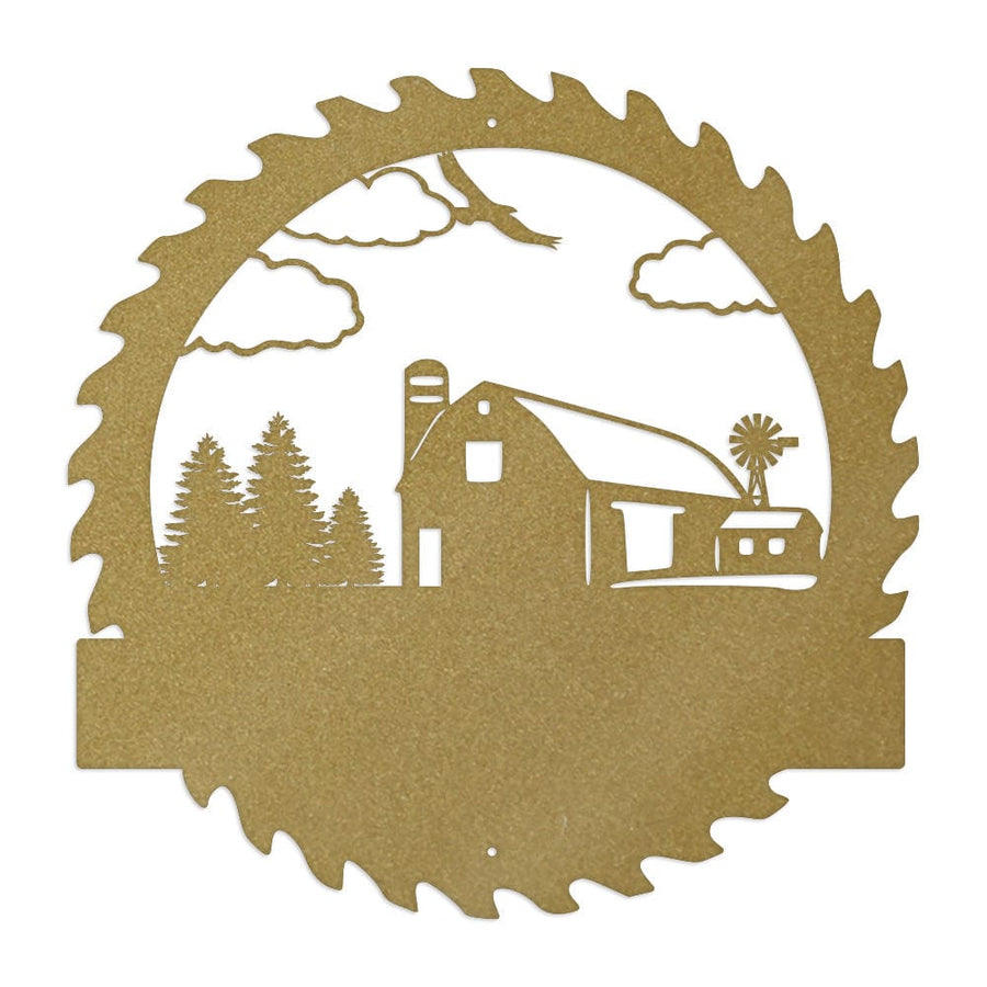 Farm Sawblade Monogram with