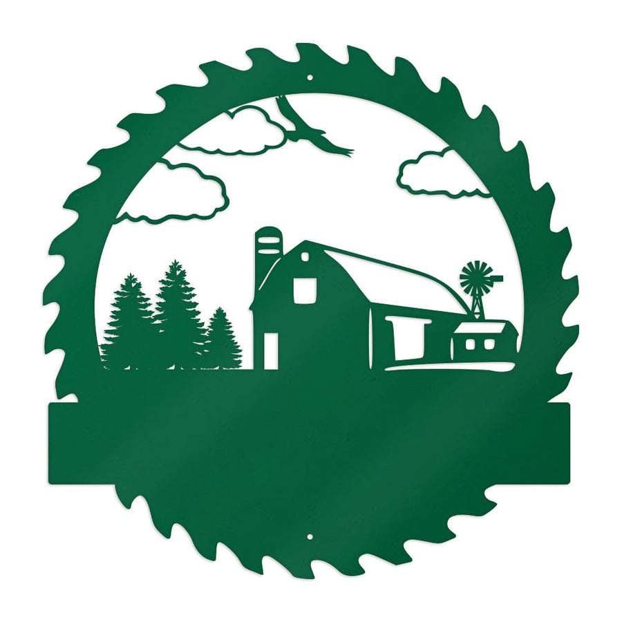 Farm Sawblade Monogram with