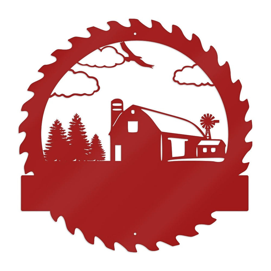 Farm Sawblade Monogram with