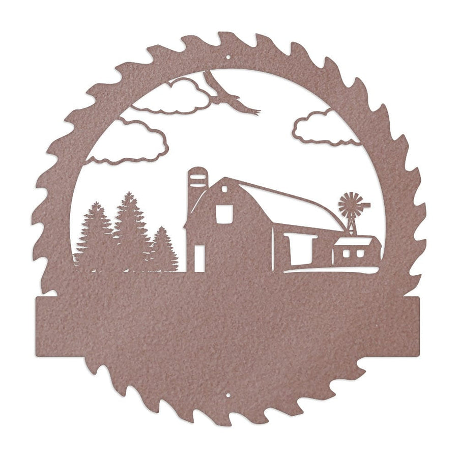Farm Sawblade Monogram with