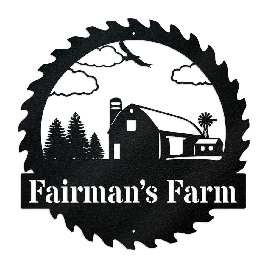 Farm Sawblade Monogram with