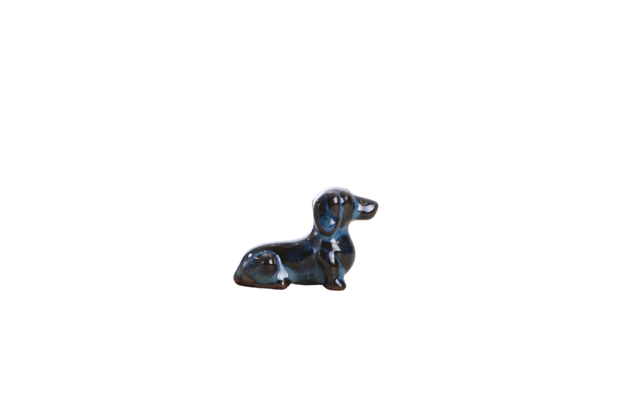 Butch Ceramic Dachshund Figurine - Peacock 2025