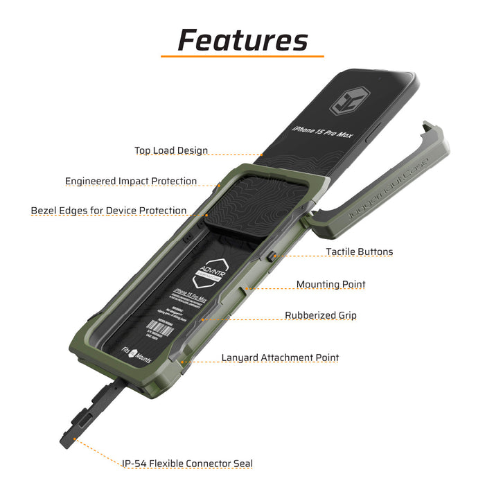iPhone 15 Pro Max ADVNTR Phone Case | Proudly Made in USA | All Colors Available