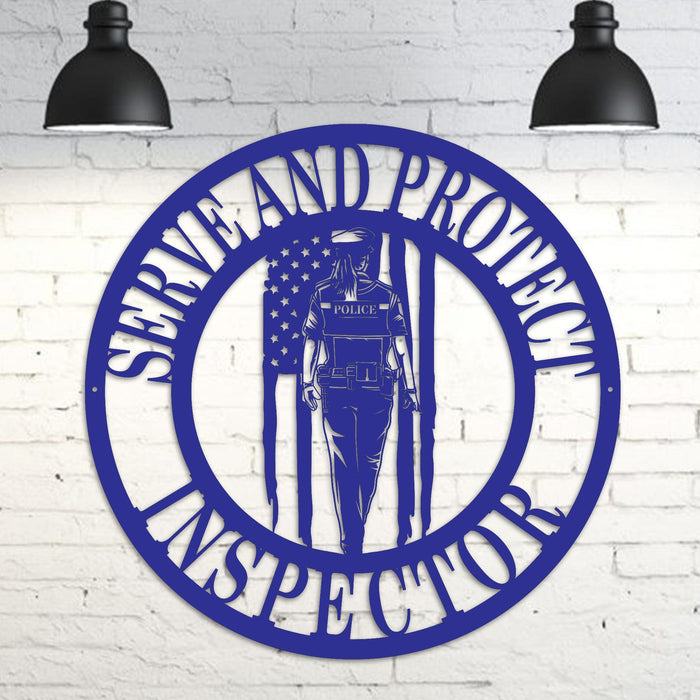 Female Police Monogram Personalized Police Gift