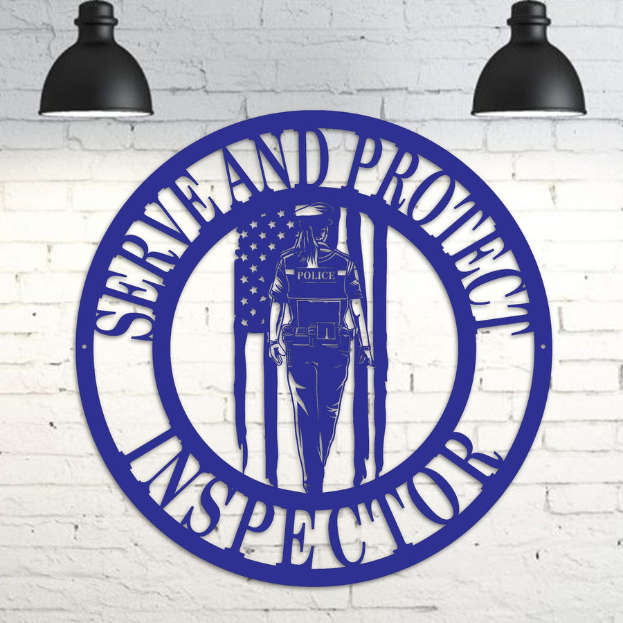 Female Police Monogram Personalized Police Gift
