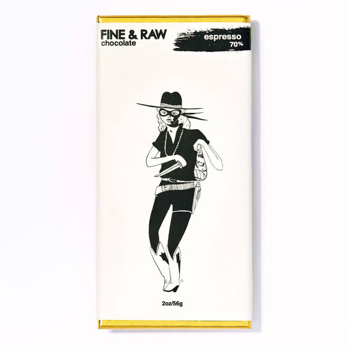 FINE & RAW chocolate - Fine and Raw Dark Chocolate & Espresso Beans Bar (70% Cocoa / Cacao), Organic - 10 Bars x 2oz - Snacks | Delivery near me in ... Farm2Me #url#