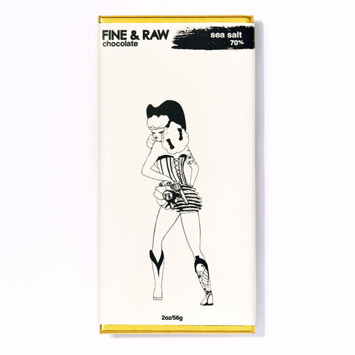 FINE & RAW chocolate - Fine and Raw Dark Chocolate with Sea Salt (70% Cocoa / Cacao), Organic - 10 Bars x 2oz - Snacks | Delivery near me in ... Farm2Me #url#