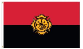 Firefighter Remembrance Flag – 3' x 5' Made in USA