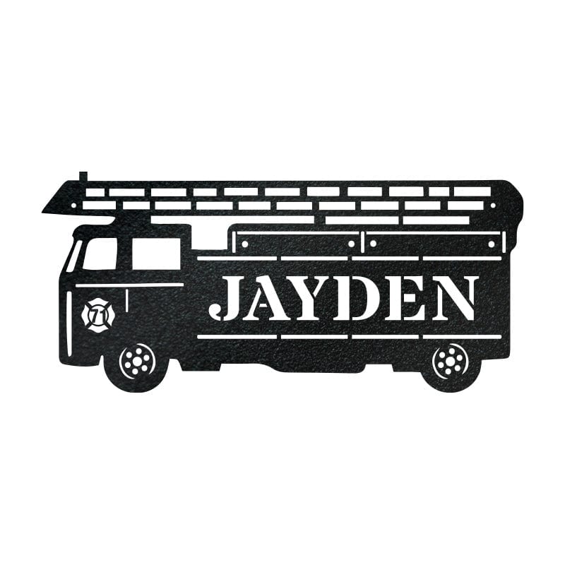 Fireman Ladder Truck Monogram