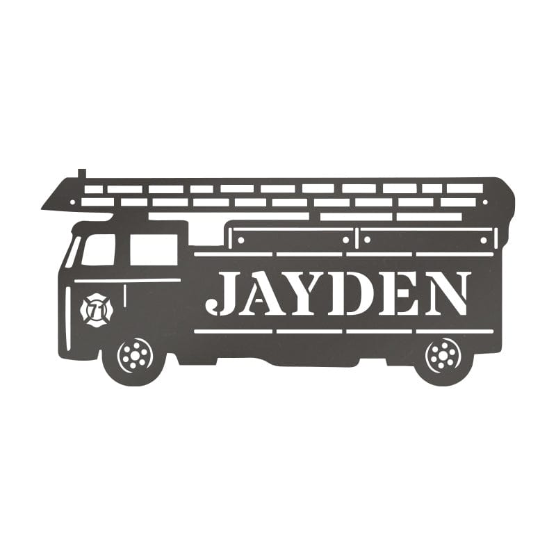 Fireman Ladder Truck Monogram