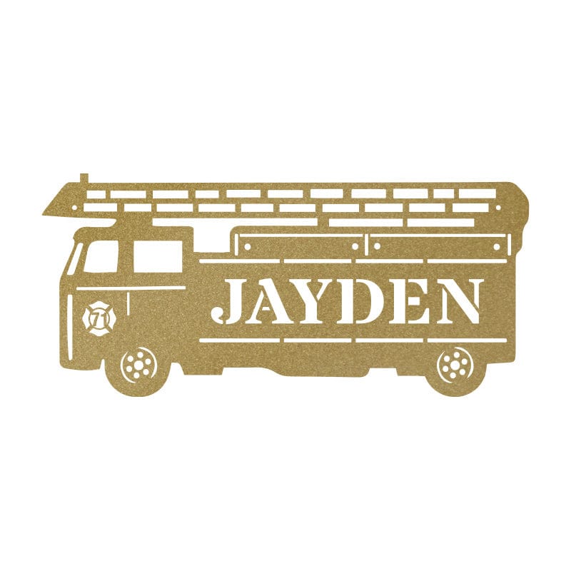 Fireman Ladder Truck Monogram