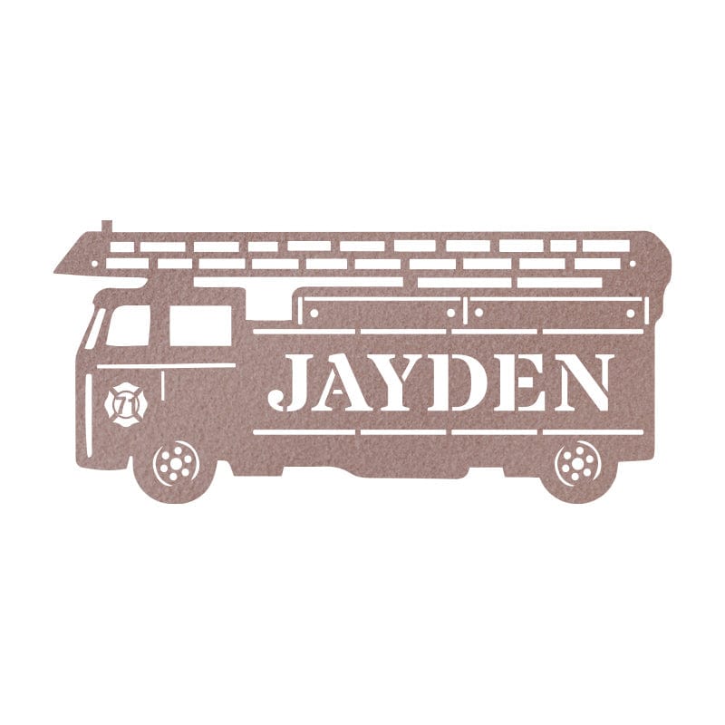 Fireman Ladder Truck Monogram