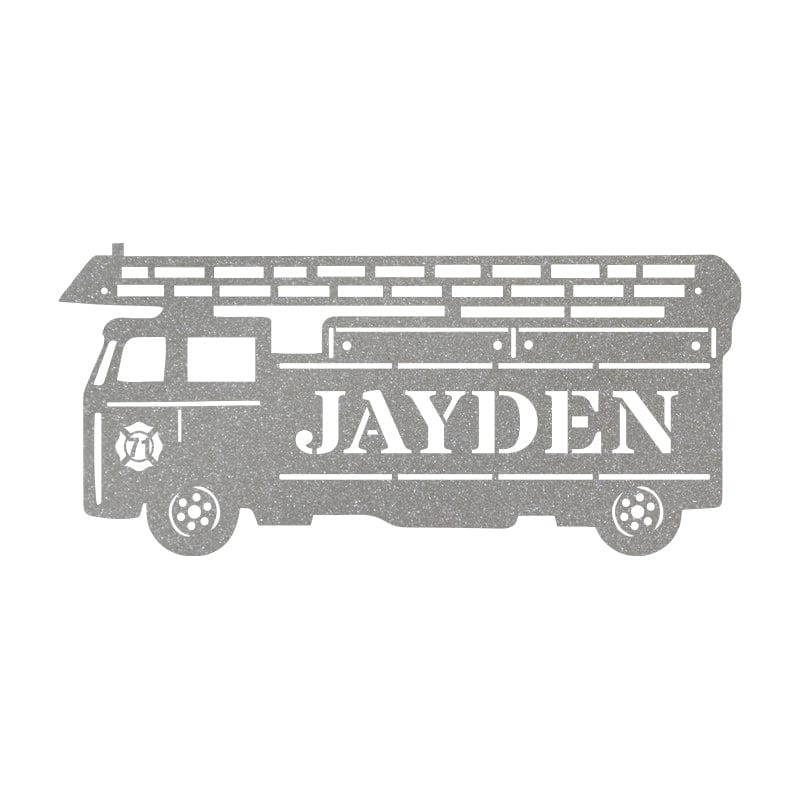 Fireman Ladder Truck Monogram