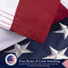 This 100% Cotton 3x5 ft American Flag, Heavy Duty Fabric, Longest Lasting, Embroidered Stars, Sewn Stripes, Brass Grommets, The Best Cotton US House Flags, This 100% Cotton 3x5 ft American Flag, Heavy Duty Fabric, The Military Gift Store, Folded Memorial Flag