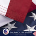 This Folded Memorial Flag American US Cotton Flag 5'x9.5' Premium 100% Cotton For Veteran, Embroidered Stars, Sewn Stripes, 4 Rows of Lock Stitching, Brass Grommets USA Burial Casket Flags, Memorial Flag American US Cotton Flag 5'x9.5' Premium 100% Cotton, The Military Gift Store, Folded Memorial Flag