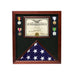 Veterans Made Flag Document Case American Flags - Cherry Wood., , The Military Gift Store, Flag Display Case