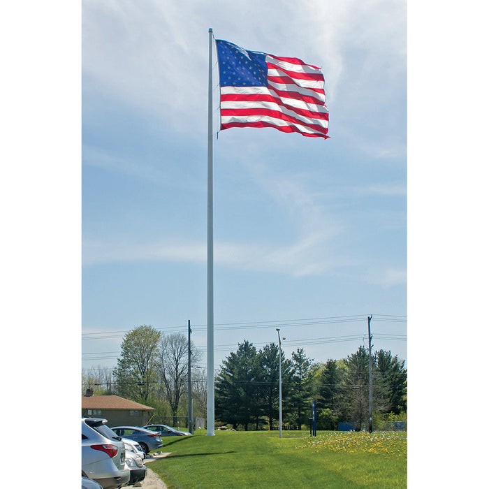 Aluminum Flagpole - Internal Cable Winch - Heavy Duty, Lifetime Warranty - Made in USA