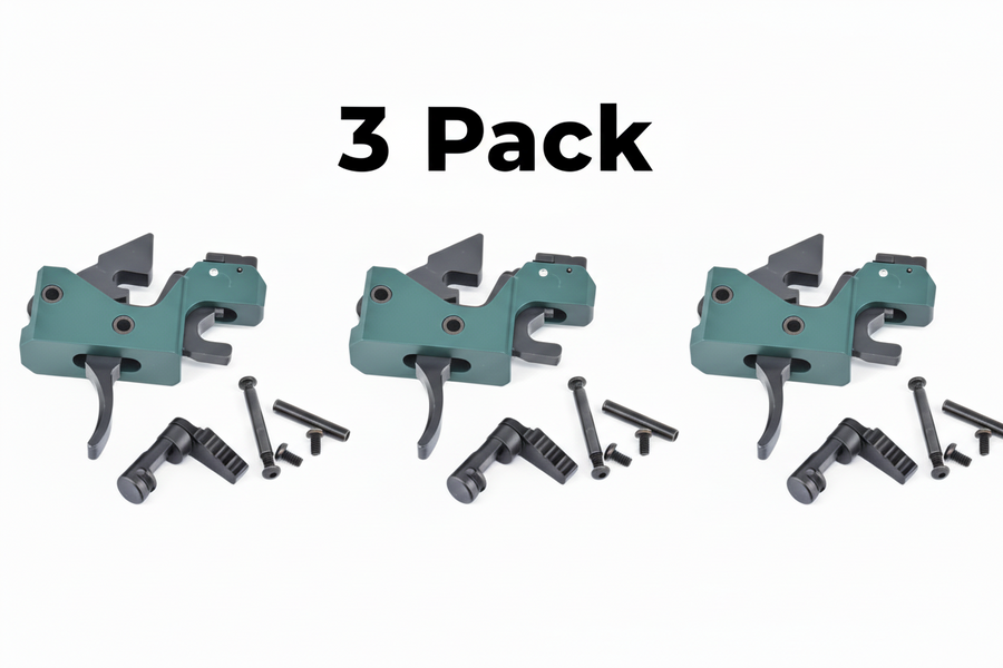3 pack Partisan Forced-Reset Drop-In Cassette Trigger FRT – AR-15 Platform (USA-Made)
