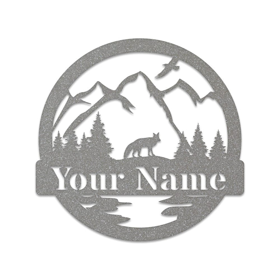 Fox Monogram - Metal Sign
