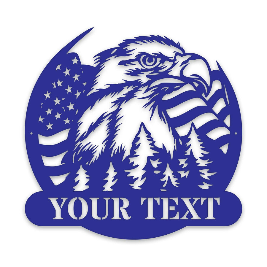 Freedom Eagle Personalized Metal Sign