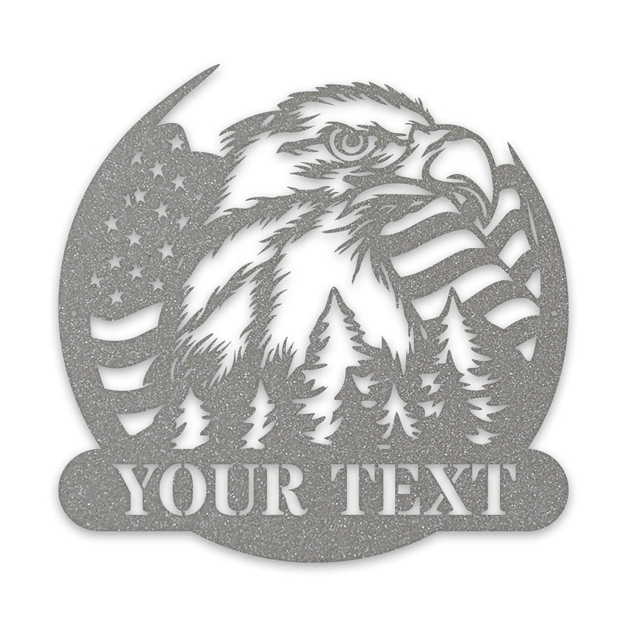 Freedom Eagle Personalized Metal Sign
