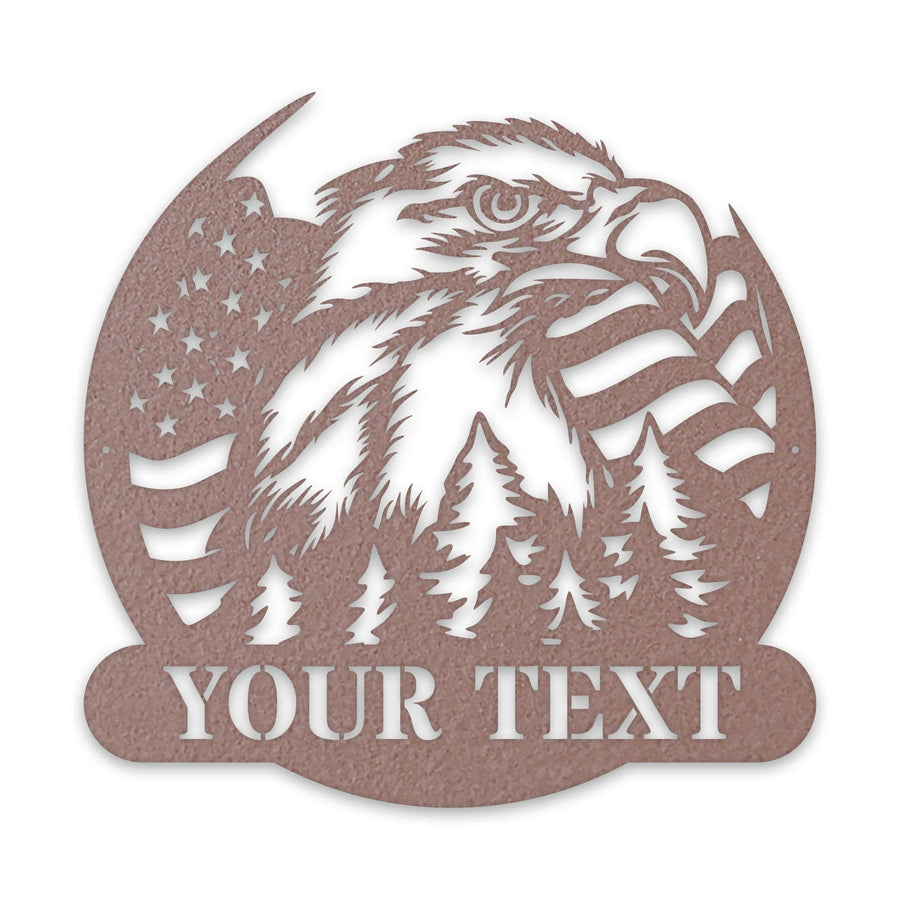 Freedom Eagle Personalized Metal Sign