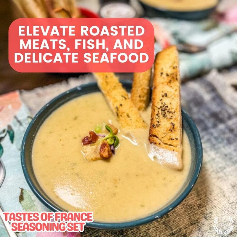 French Seasoning Gift Set - Tastes of France - Artisanal Spice Blends Six Pack Collections & Gift Sets Gustus Vitae