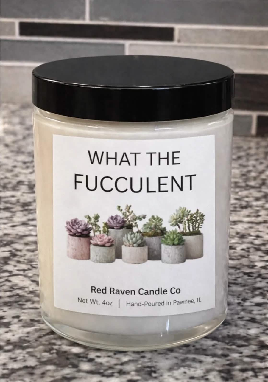 What the Fucculent – Cheeky Scented Candle (4oz)