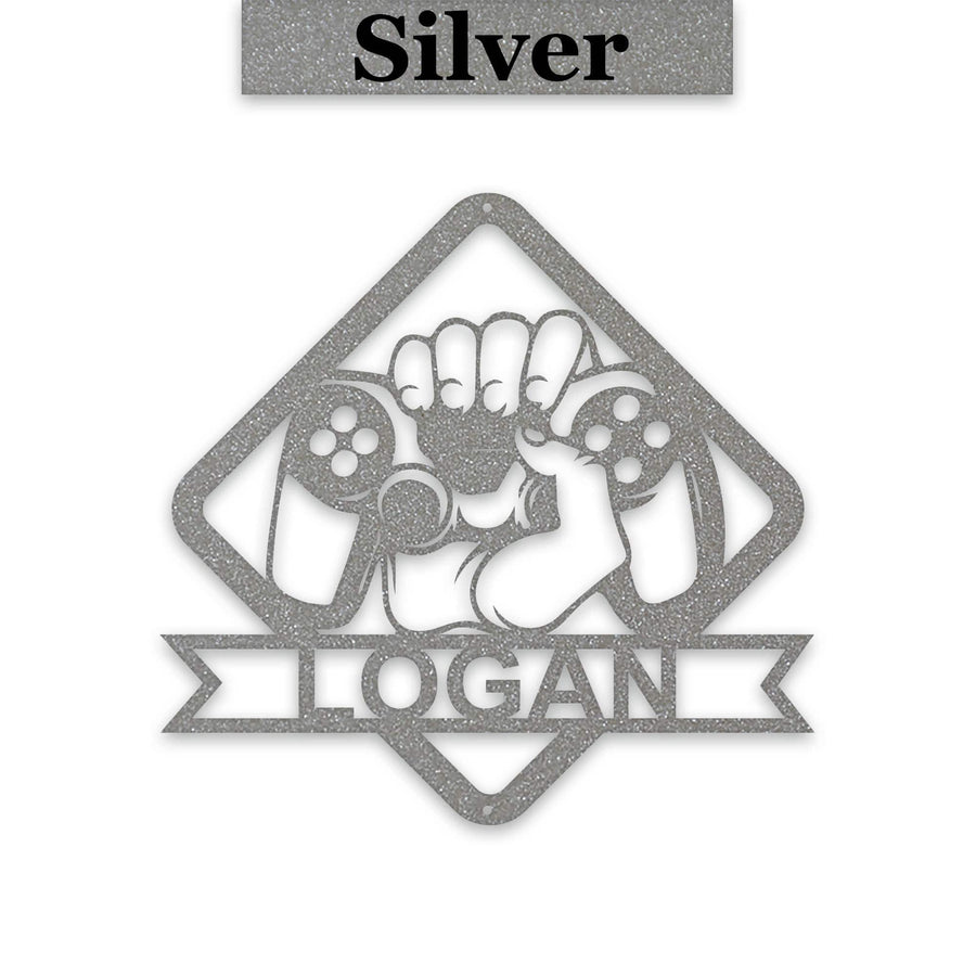 Game Controller Metal Sign
