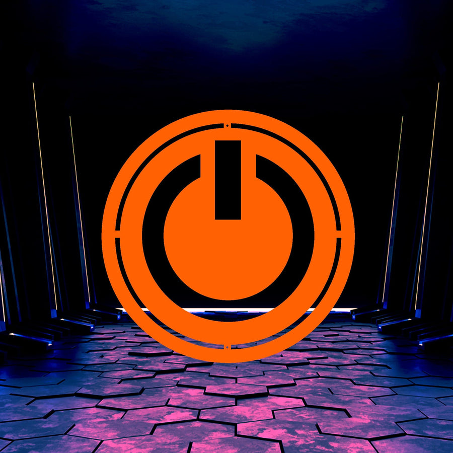 GAMER- POWER ON Metal sign