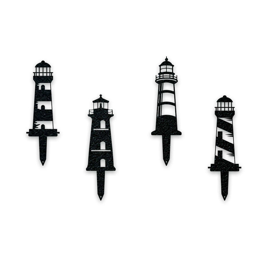 Garden Stake Set of 4 Lighthouses