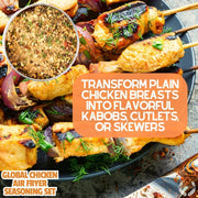 Global Chicken Air Fryer Seasoning Set - Artisanal Spice Blends Six Pack Collections & Gift Sets Gustus Vitae