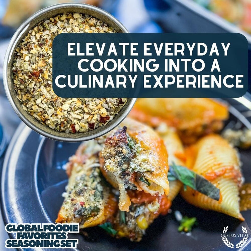 Global Foodie Favorites | World-Spanning 6 Pack Collection | Authentic Gourmet Seasonings and Spice Blends Collections & Gift Sets Gustus Vitae