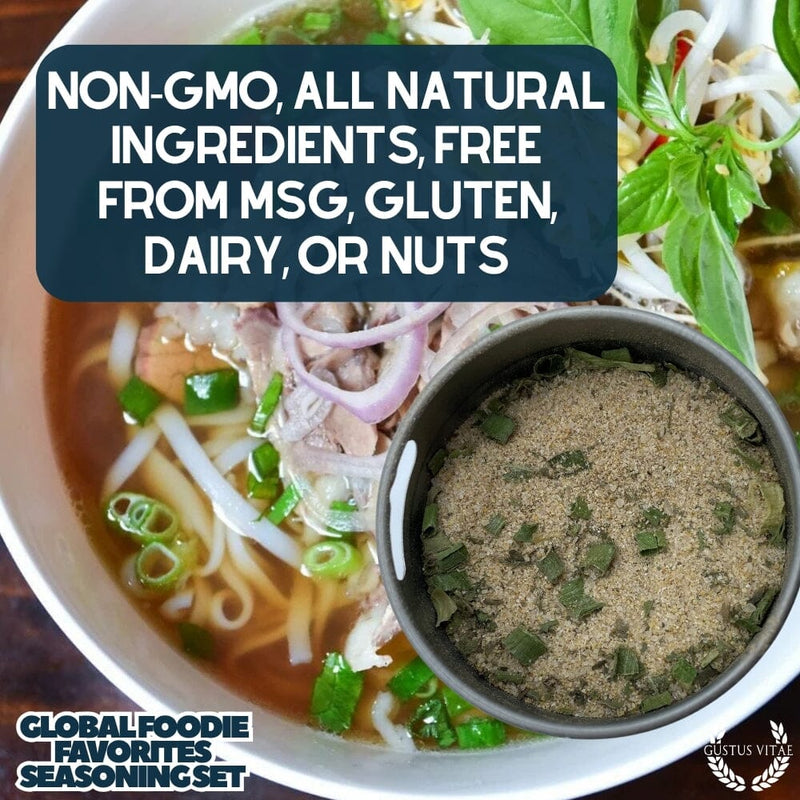 Global Foodie Favorites | World-Spanning 6 Pack Collection | Authentic Gourmet Seasonings and Spice Blends Collections & Gift Sets Gustus Vitae