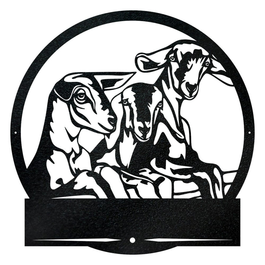 Goats on a Fence Monogram