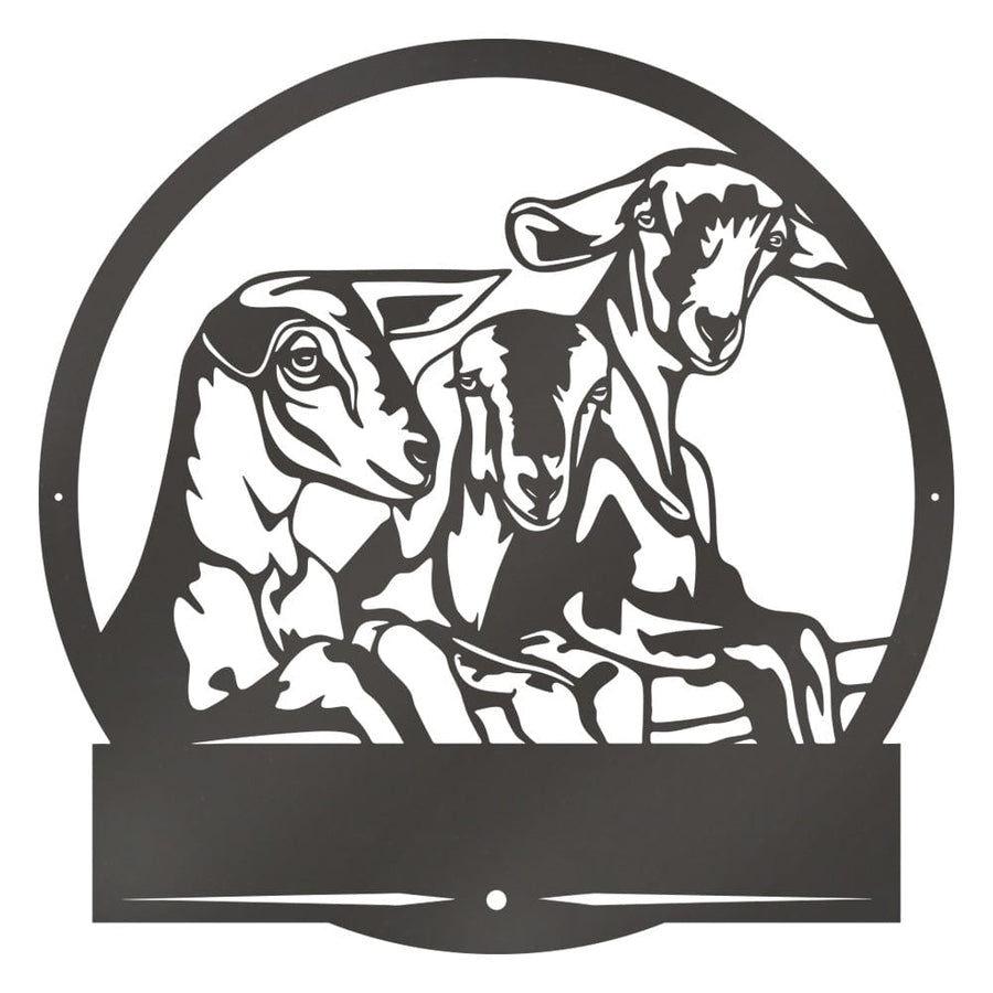 Goats on a Fence Monogram